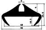 KL 1365 - feszítő EPDM gumiprofilok - Rögzítő és feszítő profilok