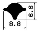 KL FR 0668 - EPDM Dichtungs-Gummiprofile - Klemmprofile / Befestigungs- und Dichtungsprofile