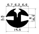 KL 1834 - rögzítő EPDM  profilok - Rögzítő és feszítő profilok