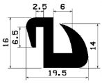 KL 2162 - rögzítő EPDM  profilok - Rögzítő és feszítő profilok