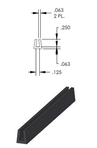 KLF1219 - rubber profiles - U shape profiles